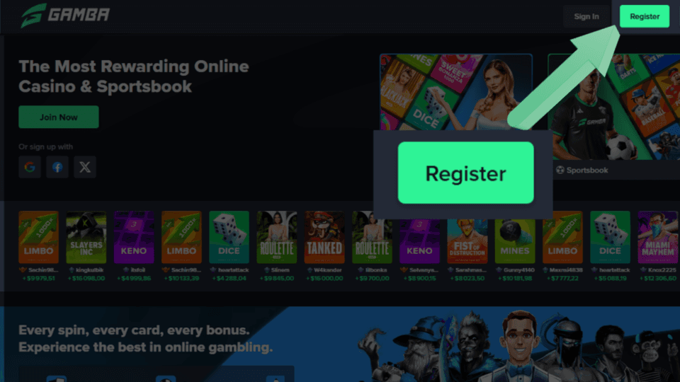 Register by link preview